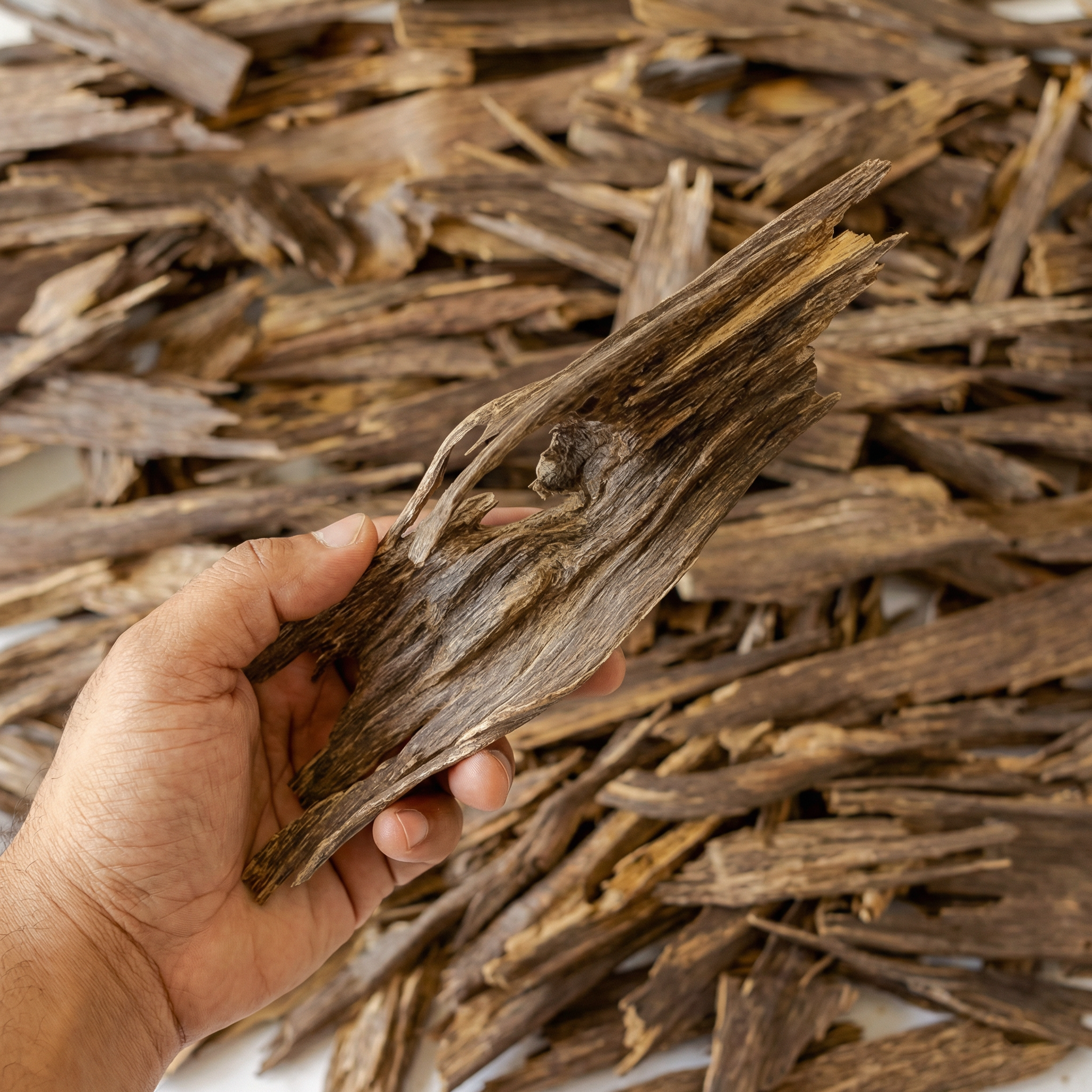 Natural Agarwood Oud Essential Chips and Nuggets Grade AA+ – High Resin Content Aromatic Wood Pieces